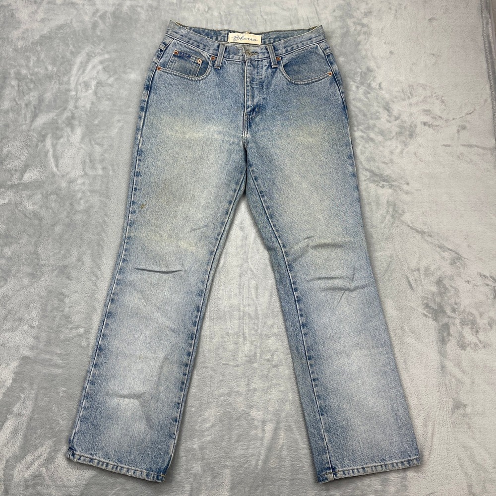 Express Bleus Jeans Women's 5/6S Blue Denim Light Wash Bootcut Jeans Made In USA